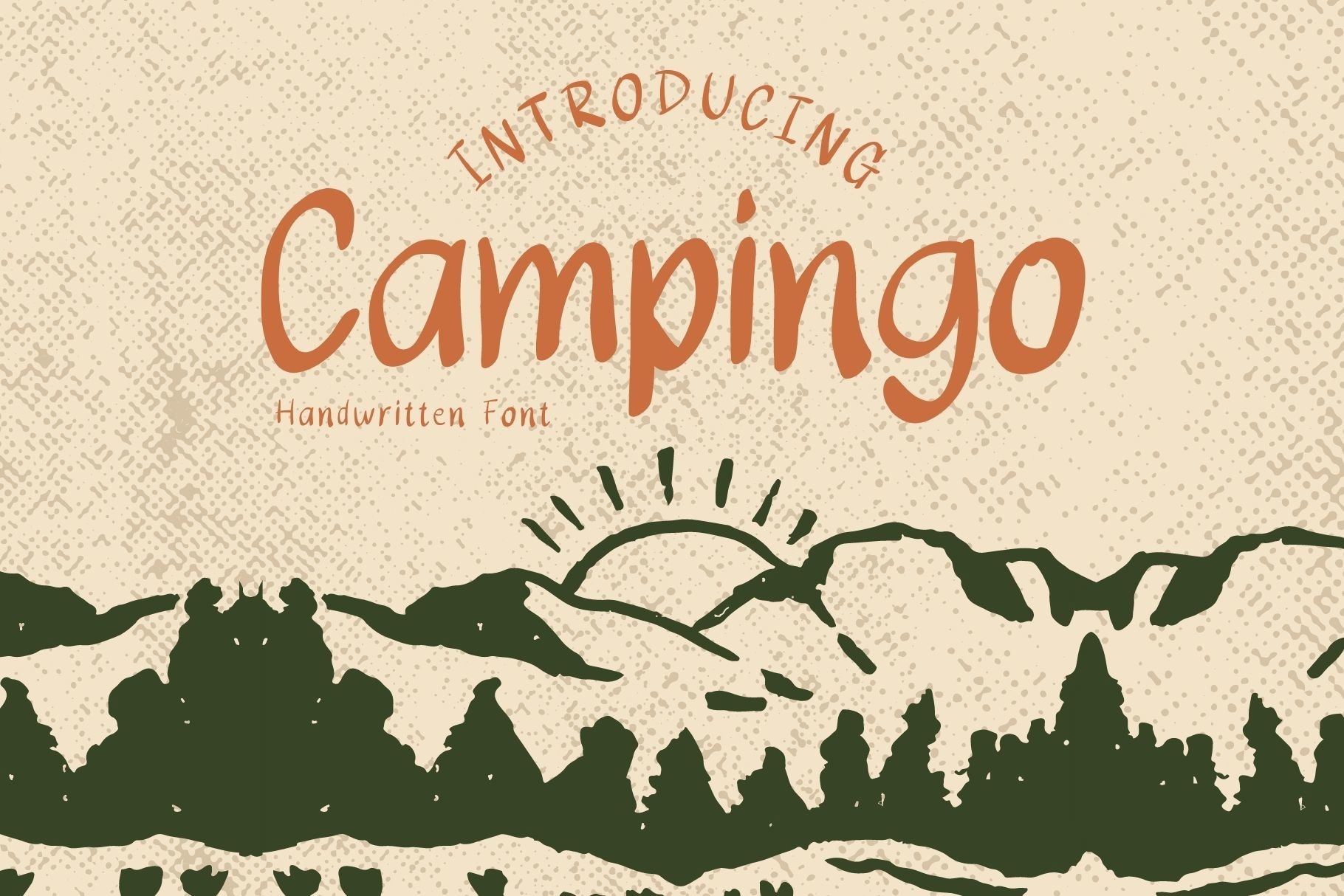 Пример шрифта Campingo
